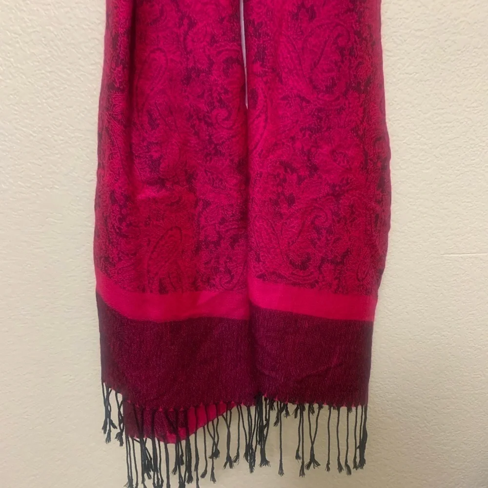 CASHMERE & SILK Blend Shawl Scarf OS